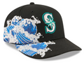 Seattle Mariners Waves 59Fifty Fitted MLB Vintage Snapback Baseball Cap Adjustable Streetwear Hat